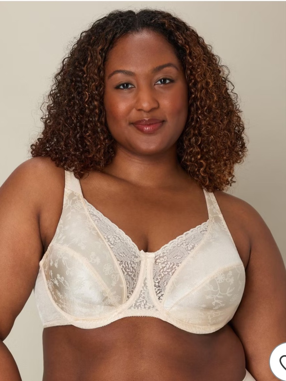 Playtex Secrets Lifts & Supports Underwire Bra Natural Beige 38D Women's